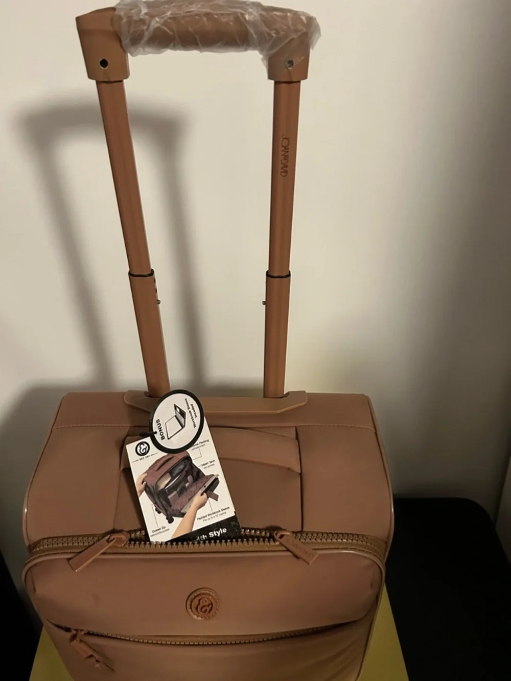 Joan & David Tan Carry-On 16” Rolling Workbook UNDERSEATER